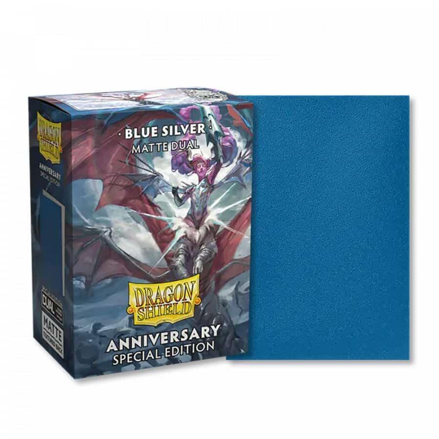 DGS: Dual Matte Sleeves - Standard - Blue/Silver Anniversary