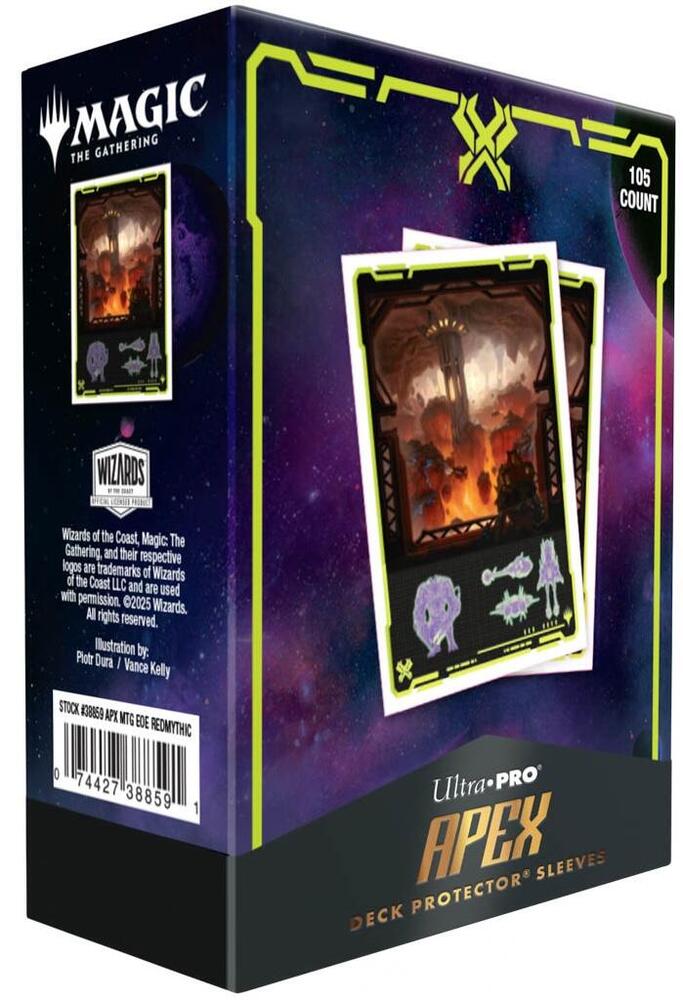 Ultra Pro Apex Deck Protector Sleeves - Edge of Eternities - Red Mythic