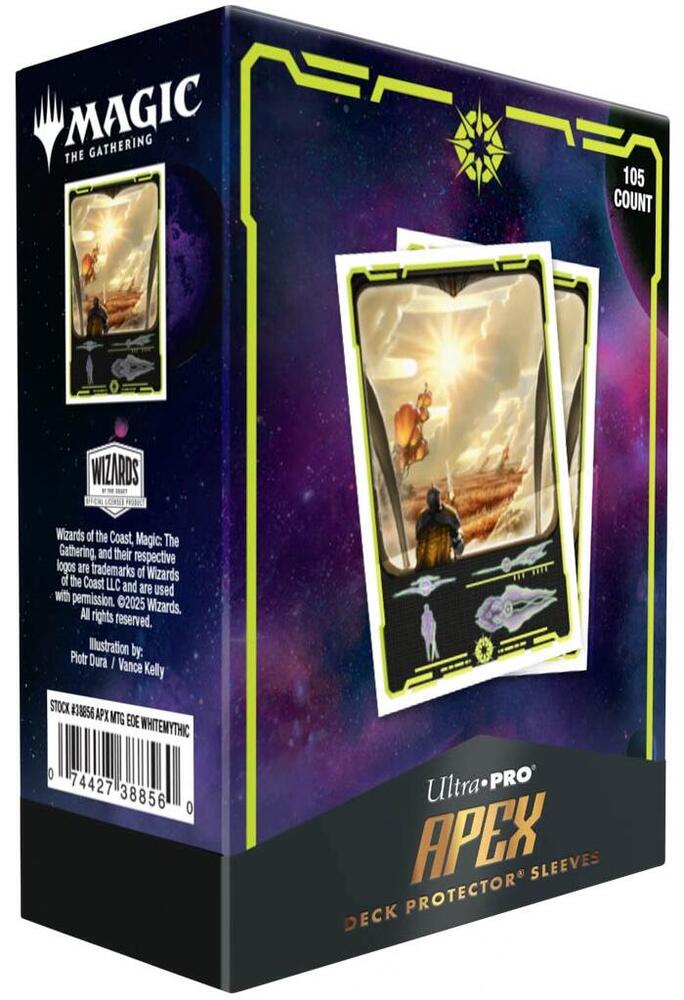 Ultra Pro Apex Deck Protector Sleeves - Edge of Eternities - White Mythic