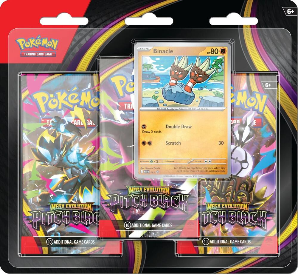 Pokemon Mega Evolution - Pitch Black 3-Pack Blister