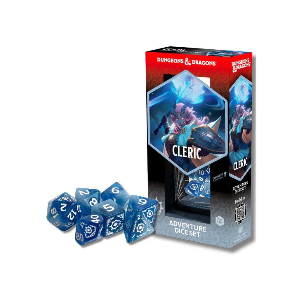 Dungeons & Dragons Adventure Dice Set Cleric White Blue