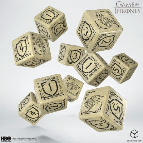 Dice: Q Workshop GoT Dice Set - 10d6 - Stark