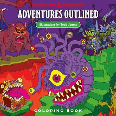 Adventures Outlined Coloring Book