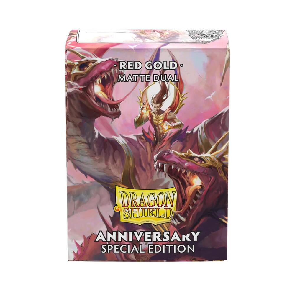 Red Gold Anniversary Special Edition 100-Count Matte Dual Sleeves