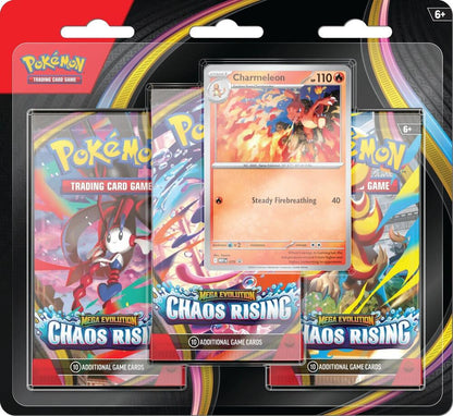 Pokemon Mega Evolution - Chaos Rising 3-Pack Blister [Charmeleon]