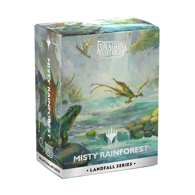 Dragon Shield | Matte Dual Art Sleeves | 100 ct - Misty Rainforest - Landfall Series