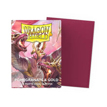 DGS: Dual Matte Sleeves - Standard - Pomegranate & Gold