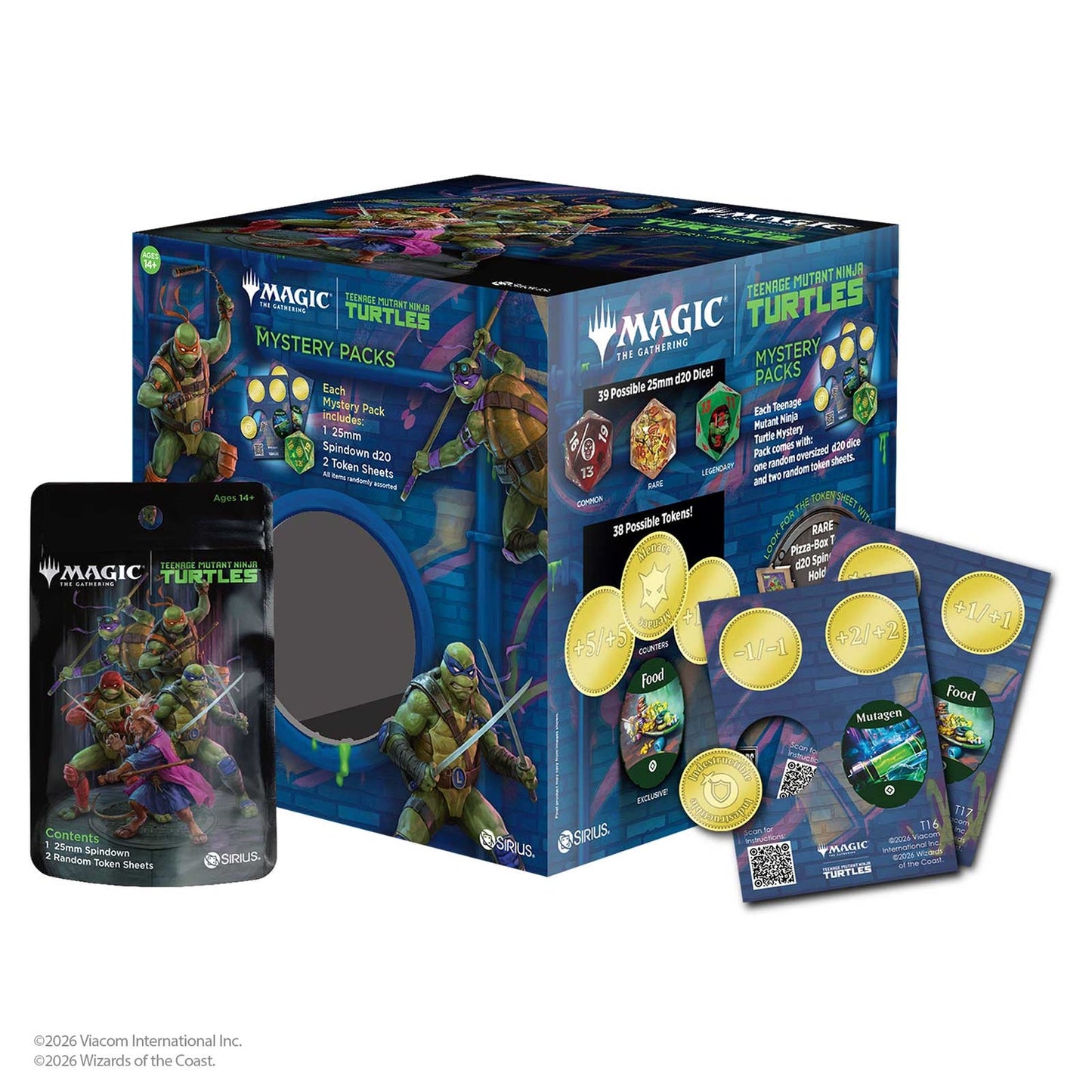 MTG: TMNT Treasure Pack with Spindown Die