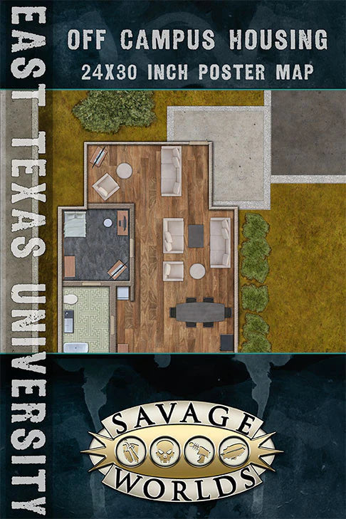 East Texas University Double Sided Map