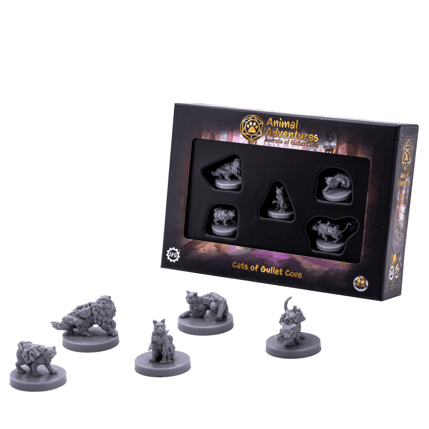 Cats of Gullet Cove miniatures for Animal Adventures