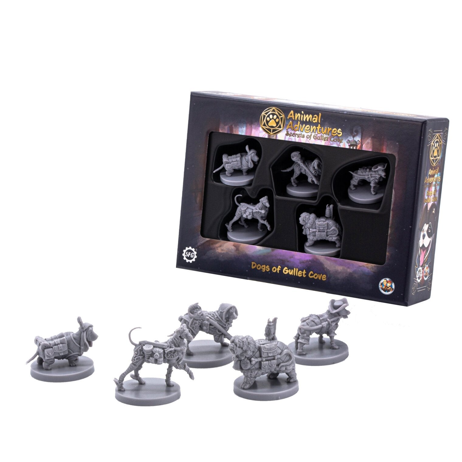 Dogs of Gullet Cove miniatures for Animal Adventures