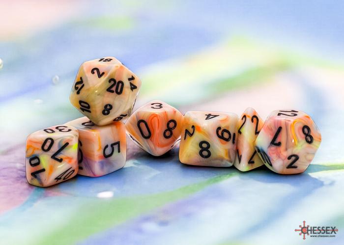 CHX: Mega-hedral 7-Die Set - 22442 Festive Circus/Black