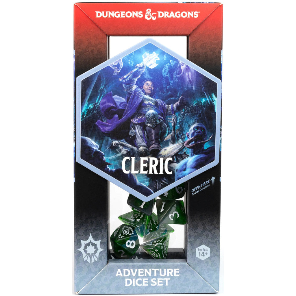 Dungeons & Dragons Adventure Dice Set Cleric Green