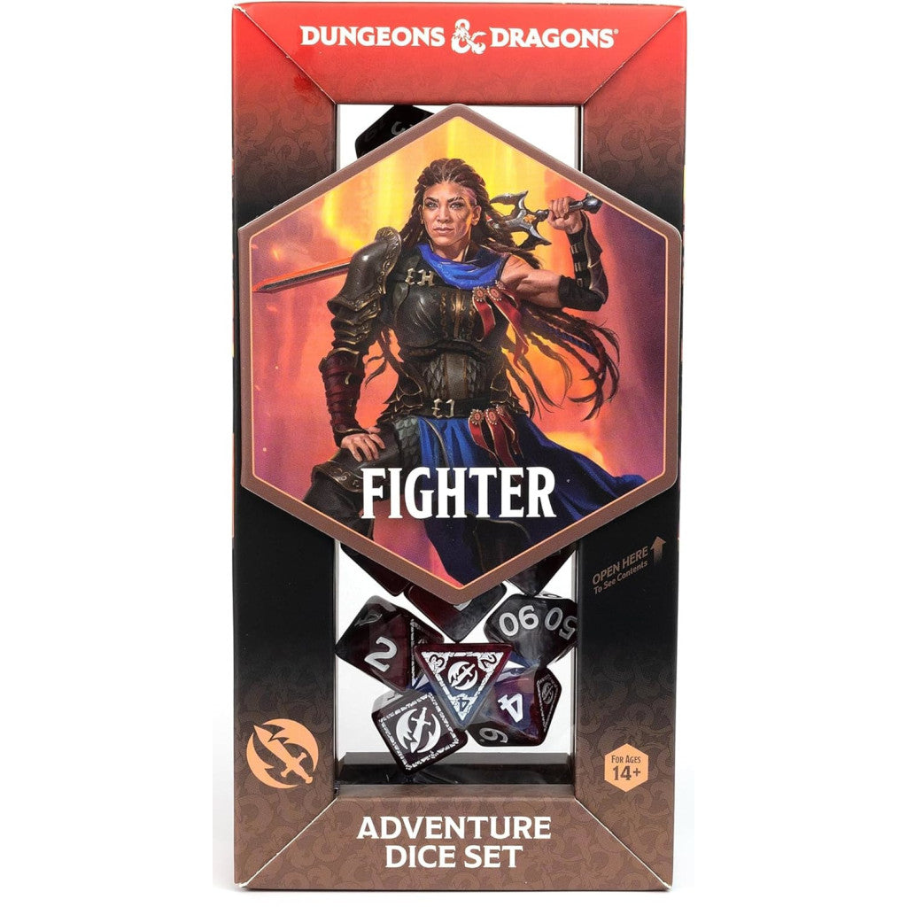 Dungeons & Dragons Adventure Dice Set Fighter Red