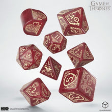 Dice: Q Workshop GoT Dice Set - 8 Die - Lannister